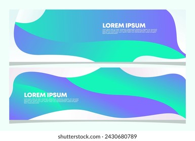 Abstract banner design. Fluid Vector shaped background. Modern Graphic Template Banner pattern for social media and web sites