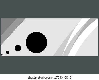 Abstract banner design graphic background for website headers, vector illustration template 