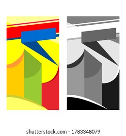 Resumen de fondo gráfico de diseño de banners para encabezados de sitios web, plantilla de ilustración vectorial 