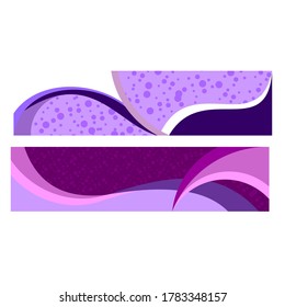 Abstract banner design graphic background for website headers, vector illustration template 
