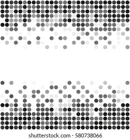 Abstract banner design. Halftone vector background.
