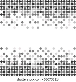 Abstract banner design. Halftone vector background.