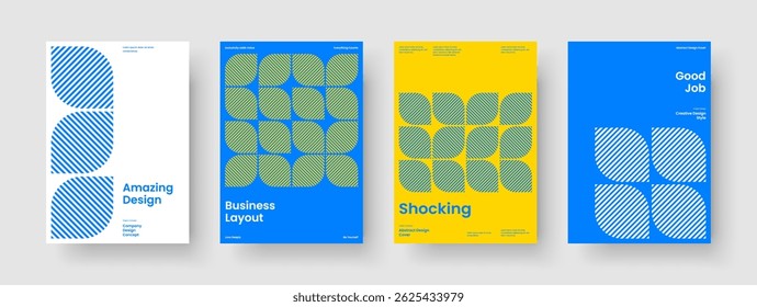 Design de banner abstrato. Layout de Panfleto Isolado. Modelo de cartaz geométrico. Relatório. Capa de Livro. Histórico. Brochura. Apresentação de negócios. Publicidade. Diário. Conhecimento manual. Notebook. Revista