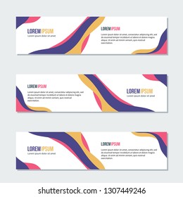 abstract banner design. minimal horizontal background for promotion and advertising