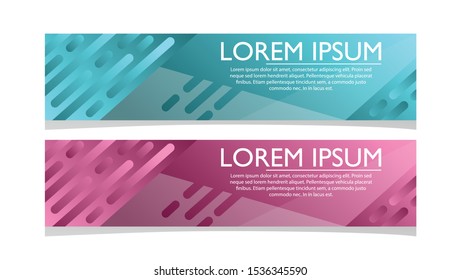 Abstract Banner Design with Modern Style