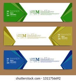 abstract banner design, modern web template