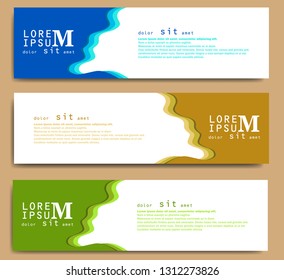 ABSTRACT BANNER DESIGN, MODERN WEB TEMPLATE