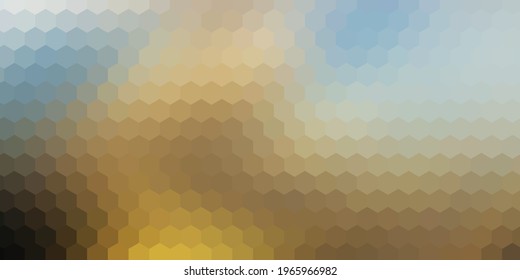 Resumen del diseño de banners con un patrón hexagonal pastel
