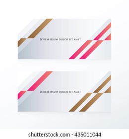 abstract banner design  pink, Brown