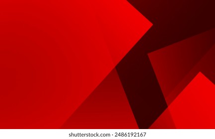 Abstract banner design with red color background. Vector illustration