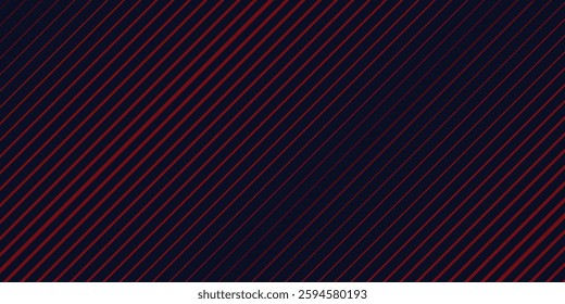 Abstract banner design. Red diagonal lines on dark blue background. Modern graphic. Futuristic technology concept. Suit for cover, header, business, presentation, website modern