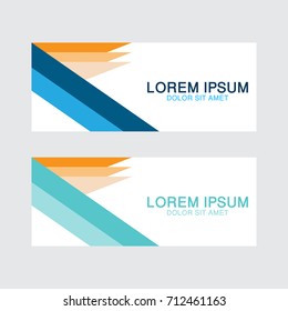 abstract banner design template