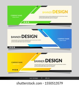 Abstract Banner Design Template collection. Vector illustrasion