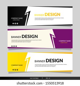Abstract Banner Design Template collection. Vector illustrasion