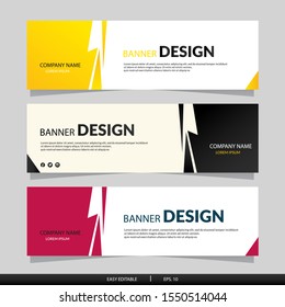 Abstract Banner Design Template collection. Vector illustrasion