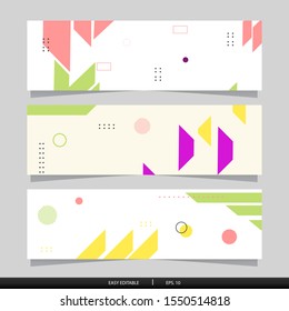 Abstract Banner Design  Template collection. Vector illustrasion