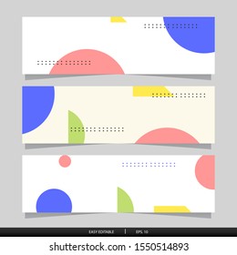 Abstract Banner Design  Template collection. Vector illustrasion
