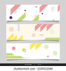 Abstract Banner Design  Template collection. Vector illustrasion