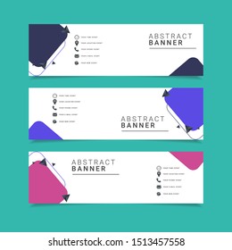 abstract banner design template. Modern design for advertising or print.