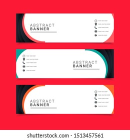 abstract banner design template. Modern design for advertising or print.