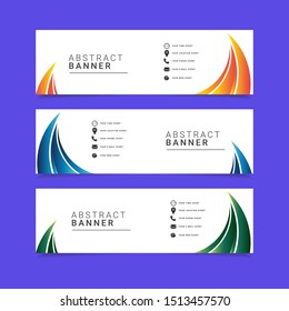 abstract banner design template. Modern design for advertising or print.