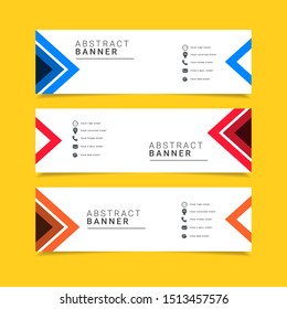 abstract banner design template. Modern design for advertising or print.