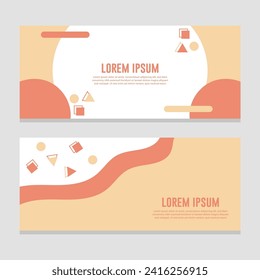 Abstract banner design template, vector illustration