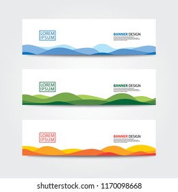 Abstract banner design template. web banner design vector.