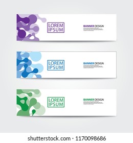 Abstract banner design template. web banner design vector.