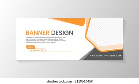 Abstract banner design template for  your business. Banner design template with creative and modern style design