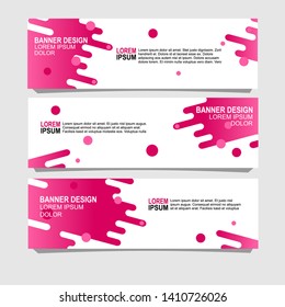 abstract banner design with three variations,can be use for, landing page, website, mobile app, poster, flyer, coupon, gift card, smartphone template, web design