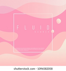 Abstract banner design. trendy fluid style elements and neon gradients. great for fashion, poster, web, banner, page, cover, social, media, card, ad