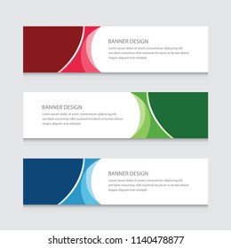 Abstract Banner Design Vector Background Template 