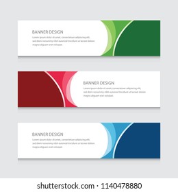 Abstract Banner Design Vector Background Template 