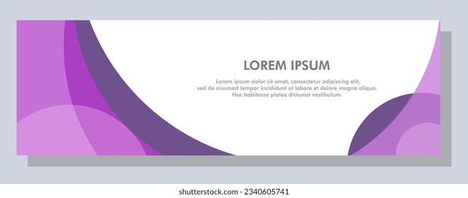 Abstract banner design. Vector shape background. Modern Graphic Template Banner pattern for social media and web sites.