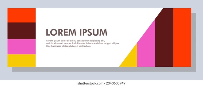 Abstract banner design. Vector shape background. Modern Graphic Template Banner pattern for social media and web sites.