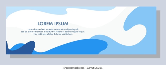 Abstract banner design. Vector shape background. Modern Graphic Template Banner pattern for social media and web sites.