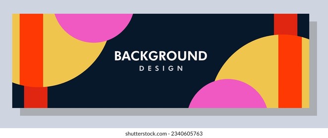 Abstract banner design. Vector shape background. Modern Graphic Template Banner pattern for social media and web sites.