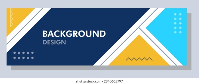 Resumen de diseño de pancartas. Fondo de forma del vector. Modelo gráfico moderno Patrón de banner para medios sociales y sitios web.