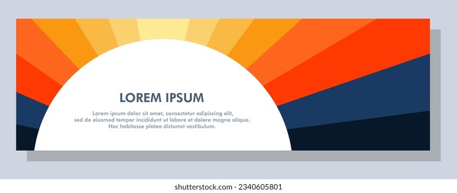 Abstract banner design. Vector shape background. Modern Graphic Template Banner pattern for social media and web sites.