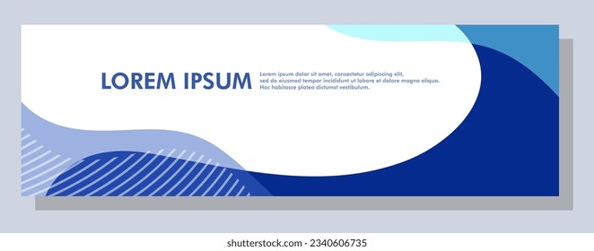 Abstract banner design. Vector shape background. Modern Graphic Template Banner pattern for social media and web sites.