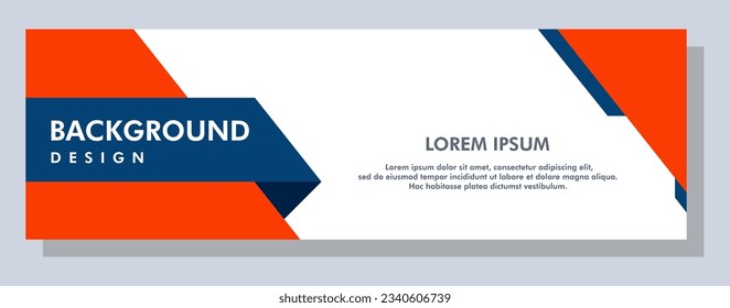 Abstract banner design. Vector shape background. Modern Graphic Template Banner pattern for social media and web sites.