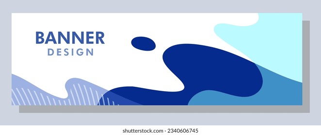 Abstract banner design. Vector shape background. Modern Graphic Template Banner pattern for social media and web sites.