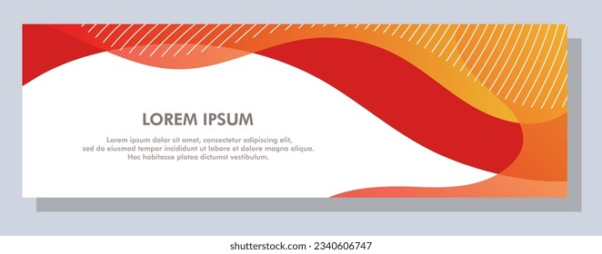Abstract banner design. Vector shape background. Modern Graphic Template Banner pattern for social media and web sites.
