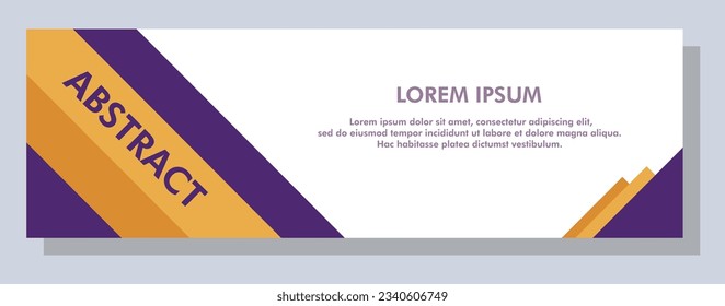 Abstract banner design. Vector shape background. Modern Graphic Template Banner pattern for social media and web sites.