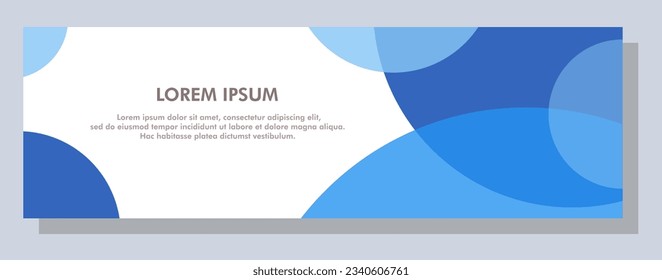 Abstract banner design. Vector shape background. Modern Graphic Template Banner pattern for social media and web sites.