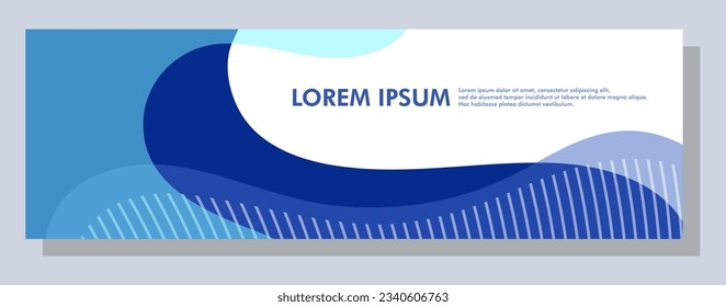 Abstract banner design. Vector shape background. Modern Graphic Template Banner pattern for social media and web sites.