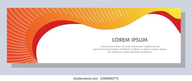 Abstract banner design. Vector shape background. Modern Graphic Template Banner pattern for social media and web sites.