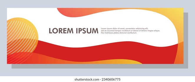 Abstract banner design. Vector shape background. Modern Graphic Template Banner pattern for social media and web sites.