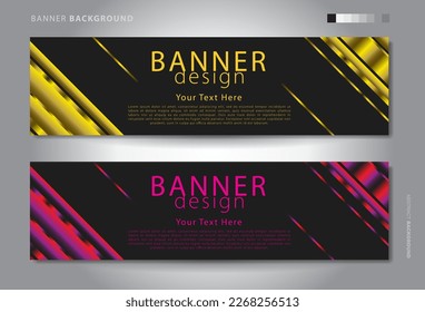 abstract banner design. Vector shaped background. Modern Graphic Template Banner pattern for social media and web sites